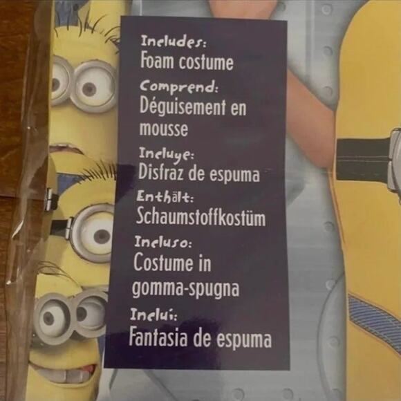 DESPICABLE ME Minion Dave Child Costume Sz S - Picture 4 of 4